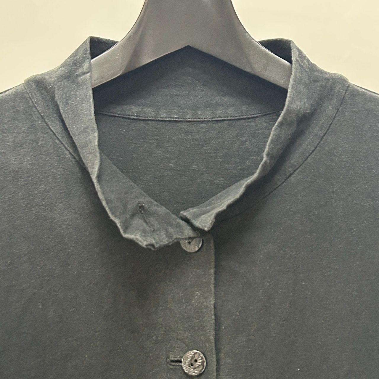 慈雨【40】ブラック カーディガン 長袖トップス 日本製 センソユニコ