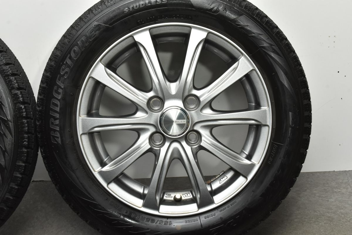 軽自動車サイズ】WEZEN 14in 4.5J +45 PCD100 ブリヂストン ブリザック