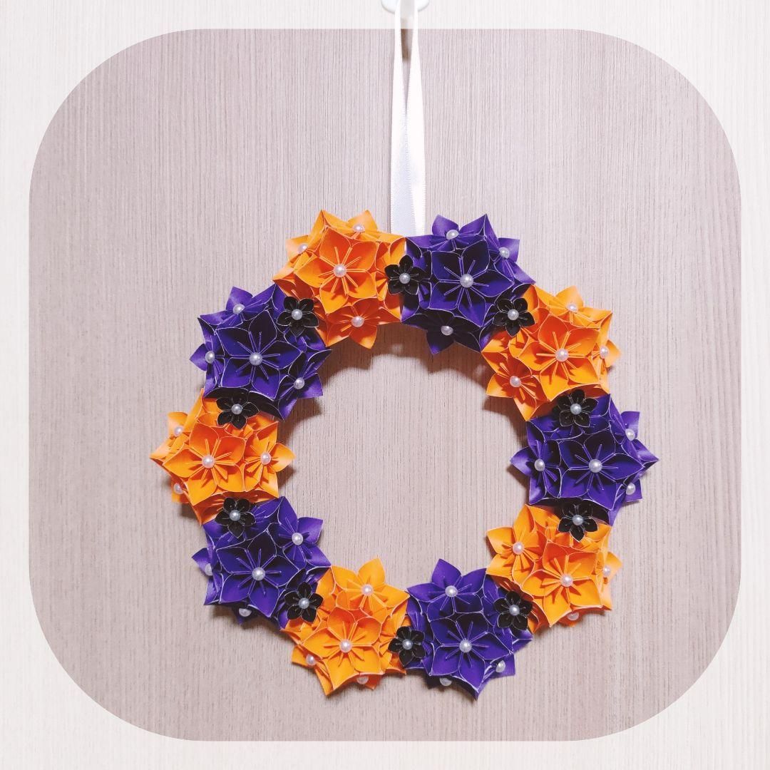 ハロウィンリースハンドメイド❤️　① ハロウィンリース ハンドメイドの通販 by ゆう's shop｜ラクマ