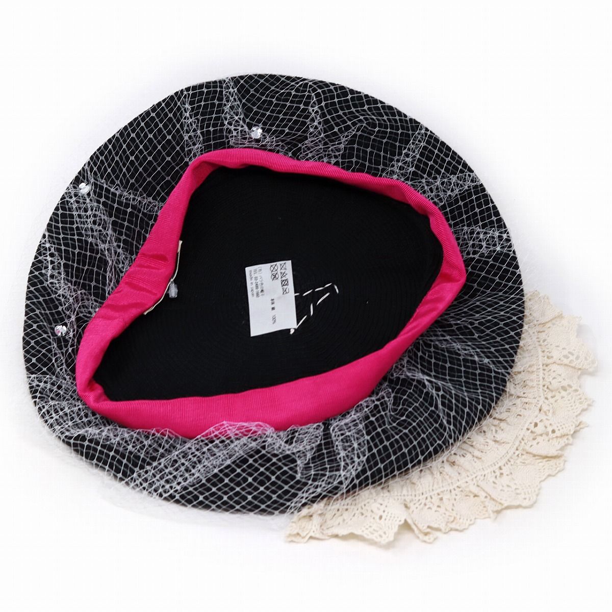 Barairo no Boushi バラ色の帽子 ベレー帽 フリル Barairo no Boushi ベレー帽 レディース フリル 春夏 帽子