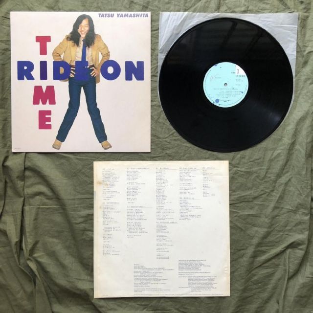 山下達郎 RIDE ON TIME LP 1980年オリジナル盤 レア全面帯! レコード新同! 1980年 初版盤 山下達郎 ライド