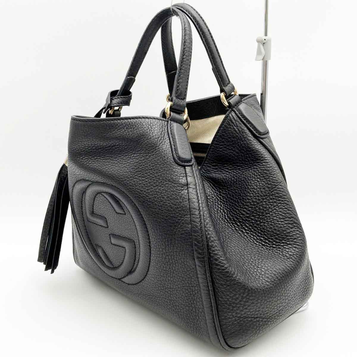 【美品】 グッチ GUCCI ソーホー ハンドバッグ ブラック 336751 美品 GUCCI グッチ ソーホー ハンドバッグ トートバッグ 手持ち