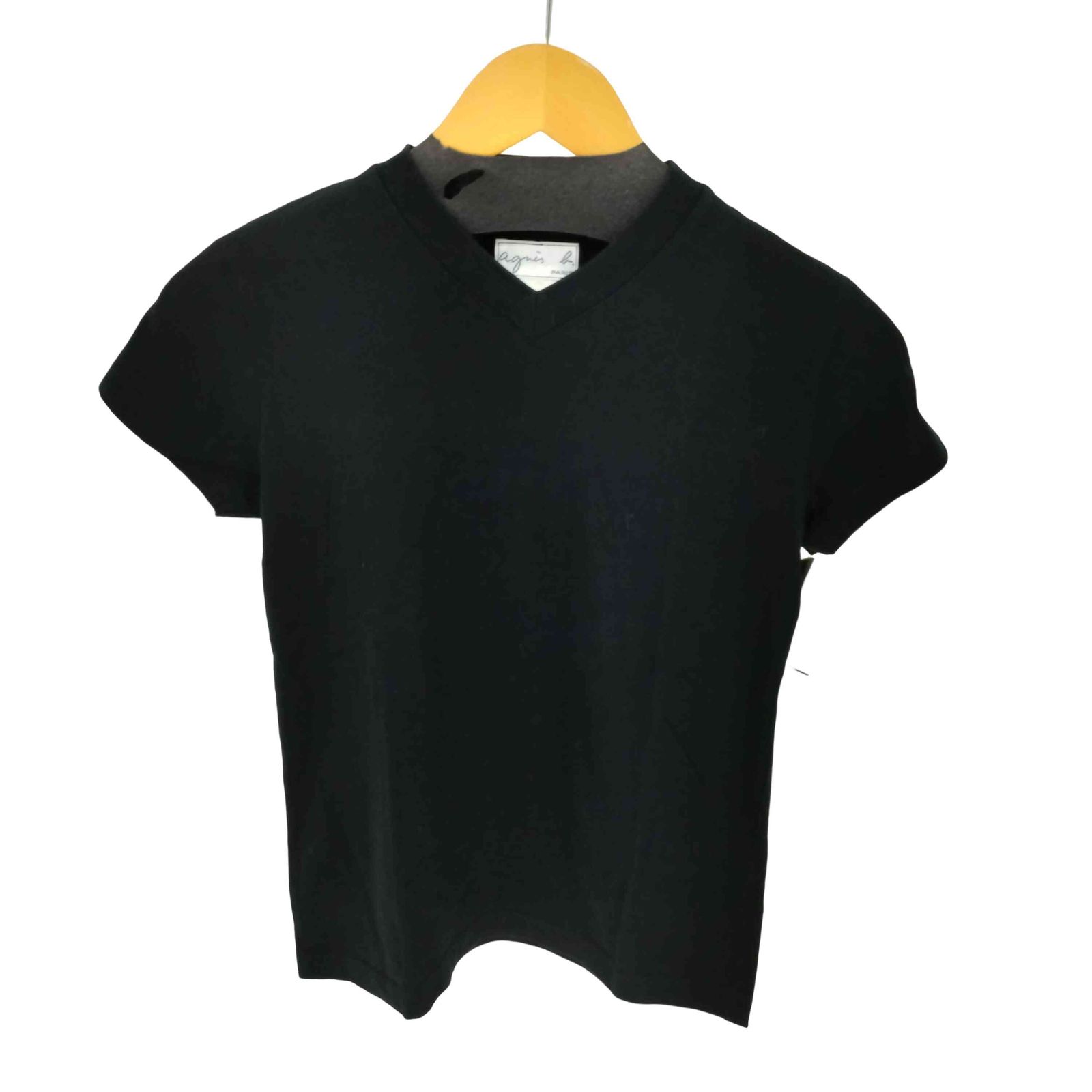 アニエスベー agnes b. PARIS コットン Vネック Tシャツ レディース