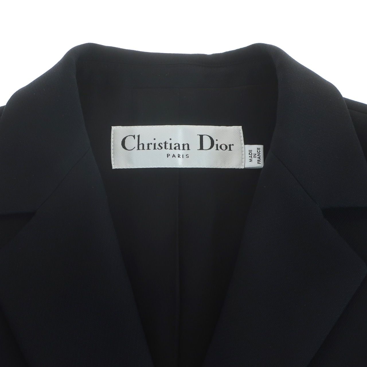 新品同様】Christian Dior クリスチャンディオール ワンピースベスト スリーブレス バージャケット ジレワンピース 111D01A1166  ウール シルク 黒 ブラック レディース - メルカリ