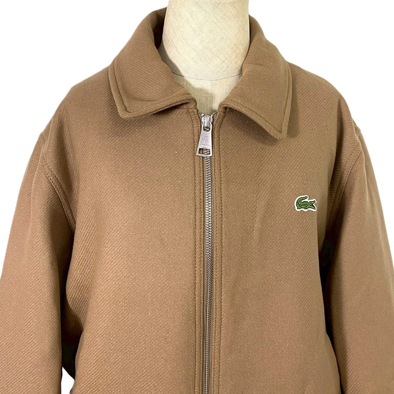 M【LACOSTE】ウールアビエイタージャケット サイズ 50 M 毛 75