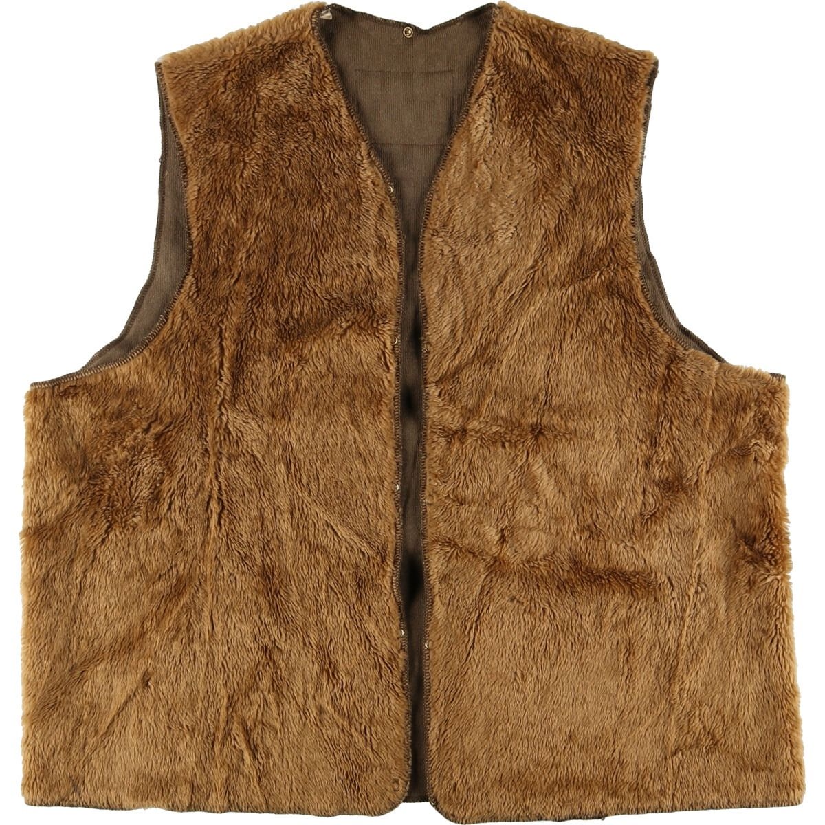 古着 80~90年代 バブアー Barbour A295 ACRYLIC LINING 旧3ワラント パイルライナーベスト 英国製 C50/127cm メンズXXL/eaa406673