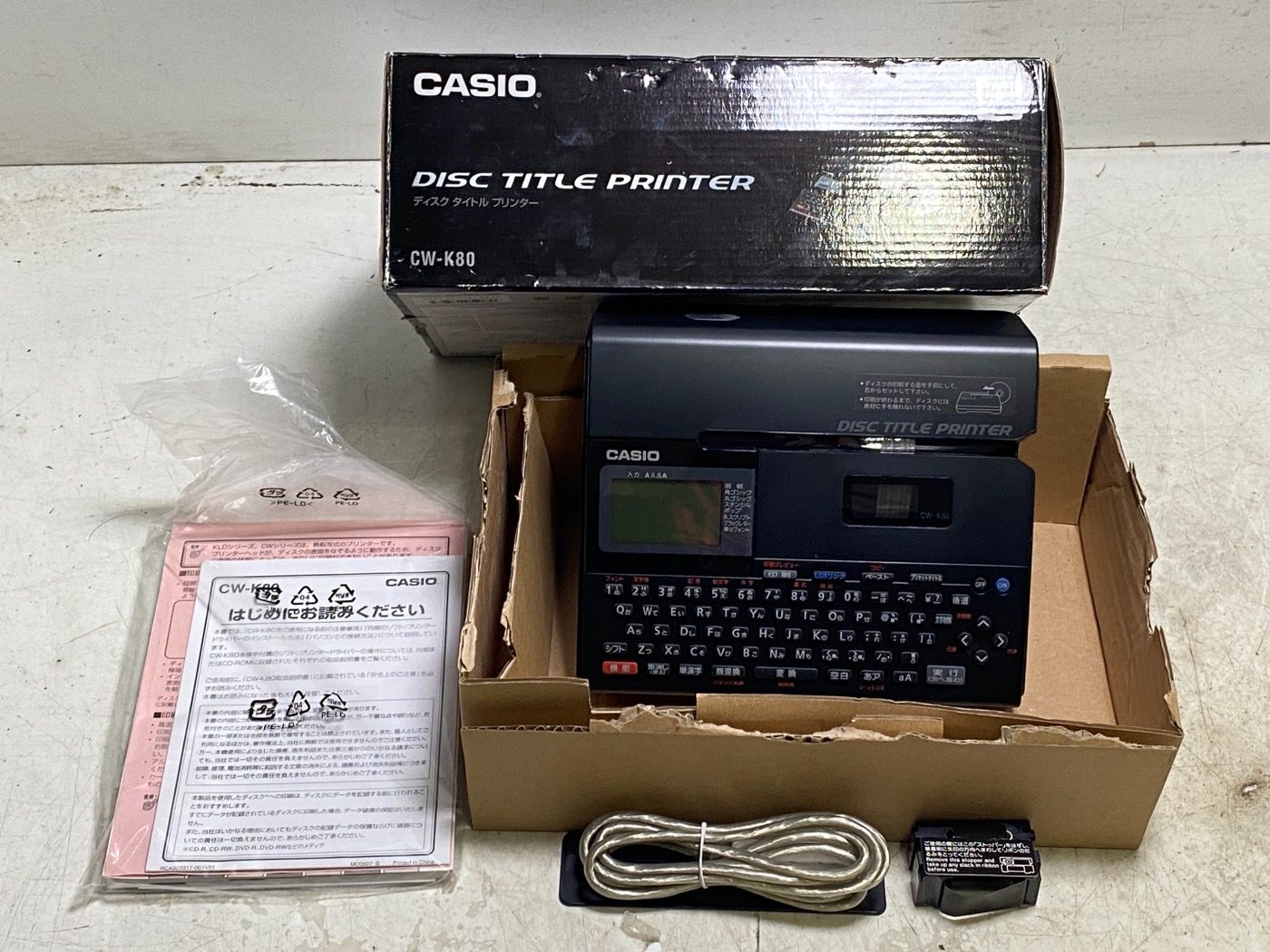 カシオ ディスクタイトルプリンター CW-K80