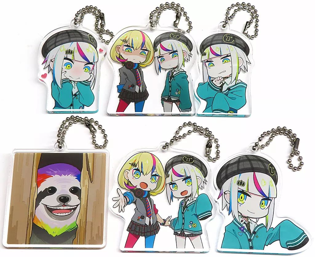 中古】雑貨 全6種セット アクリルキーホルダー 「WACCA Lily R」 稼働 