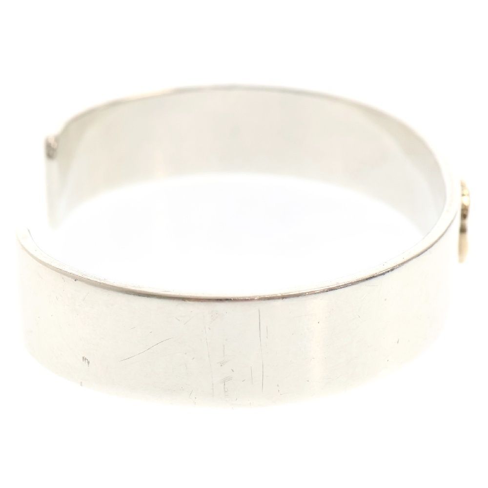 ゴローズ goro's ローズ付き平打ちブレス ローズバングル Mサイズ