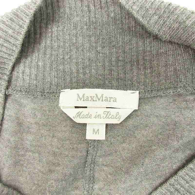 MaxMara 白タグ Mロゴ シルクリネン ニット カットソー Max Mara - MaxMara 白タグ Mロゴ シルクリネン ニット
