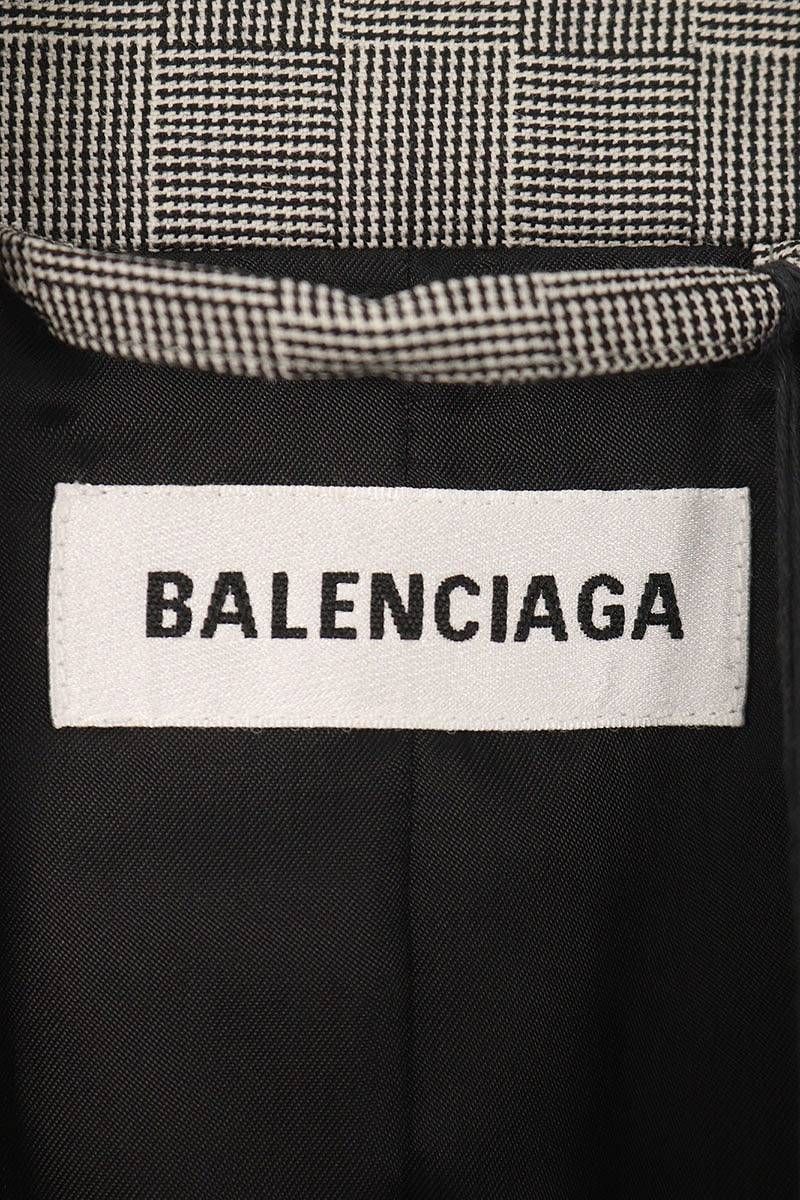 千鳥格子チェック総柄ダブルジャケット レディース