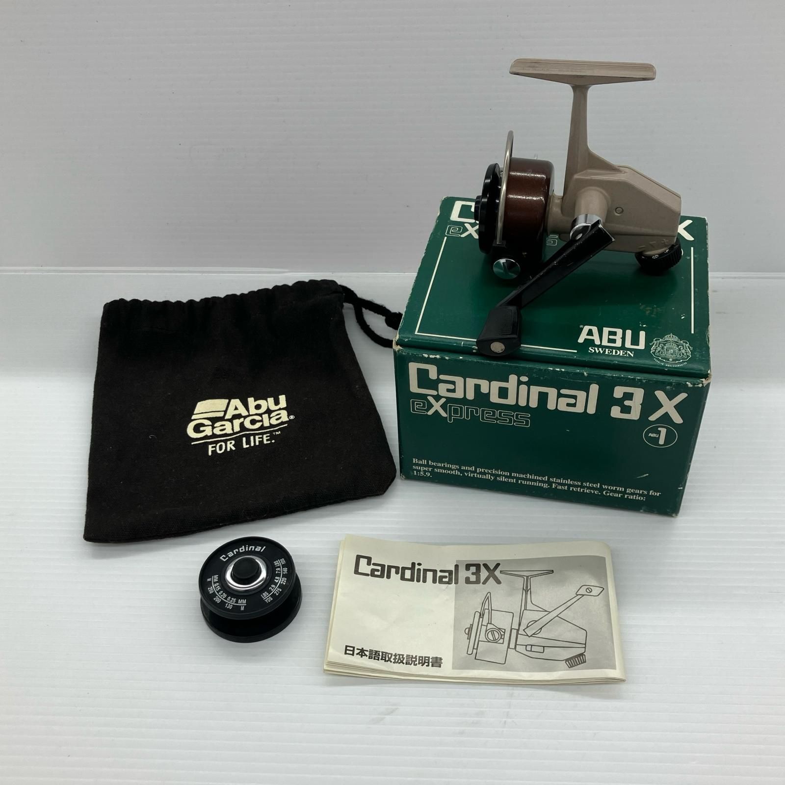σσ Abu Garcia アブガルシア やや傷や汚れあり 釣り用品 リール スピニングリール カーディナル3X 程度B