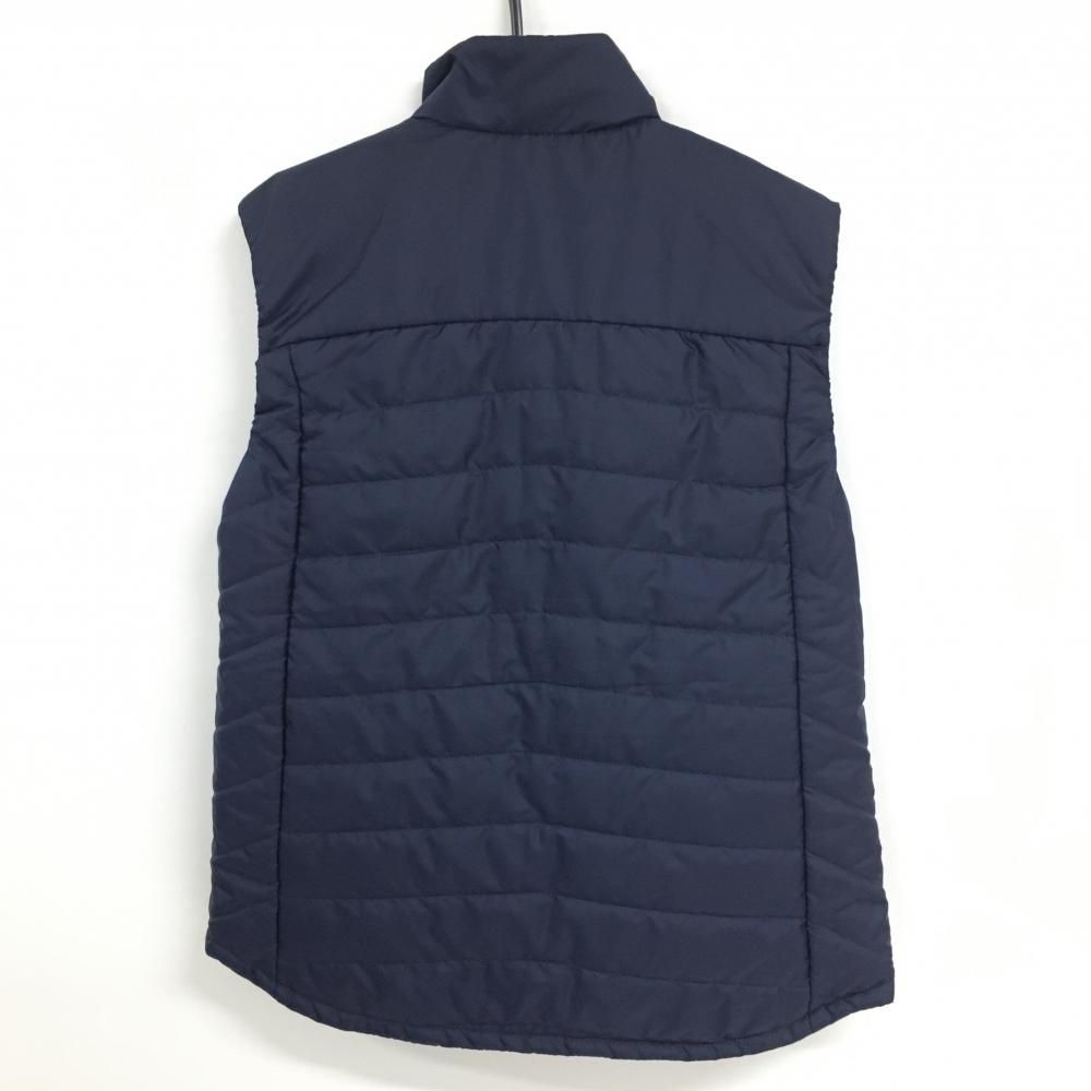 ミズノ 中綿発熱ヒーターベスト ネイビー 襟裏微起毛 ブレスサーモ混 通電 済 収納袋付 メンズ M ゴルフウェア MIZUNO