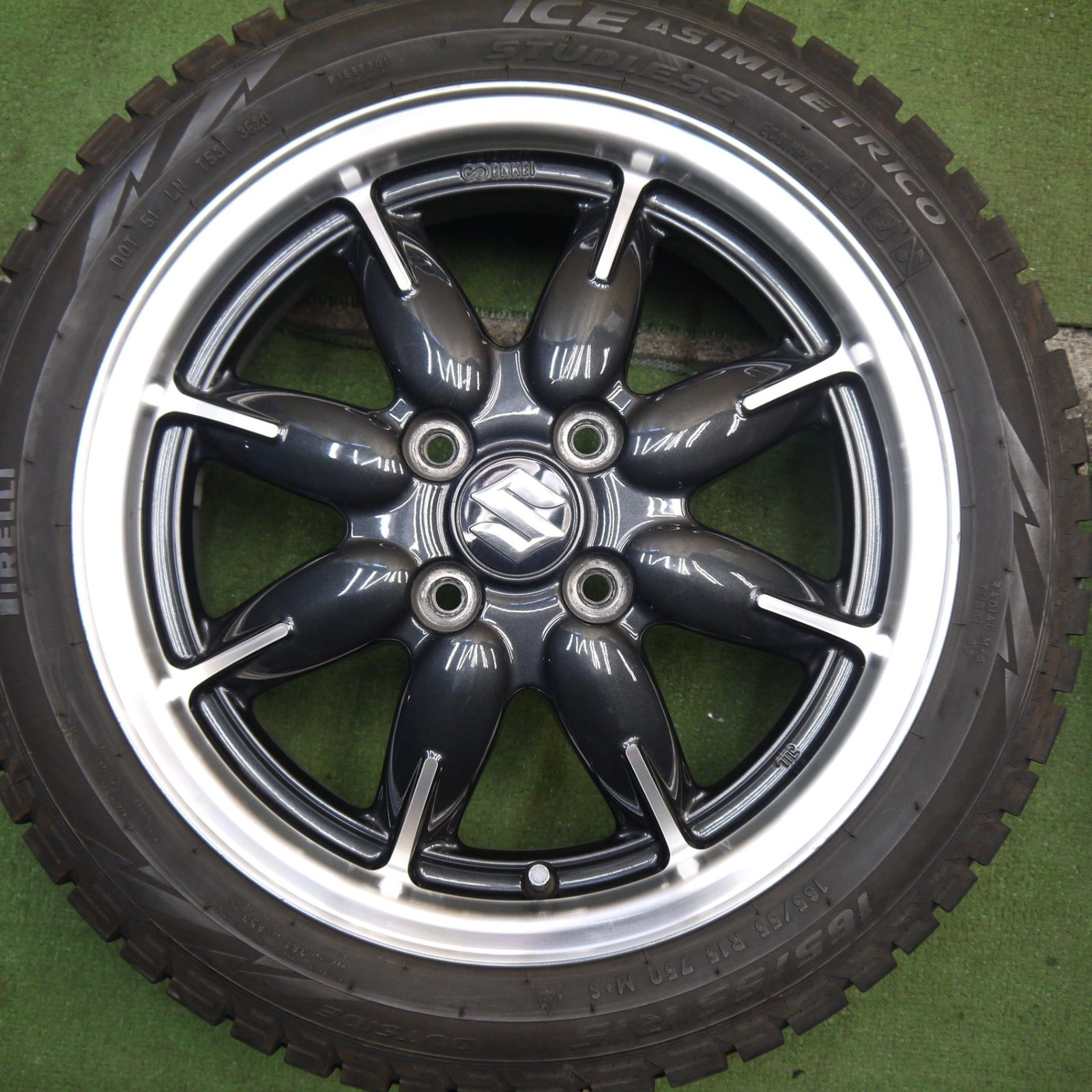 4本価格☆スズキ アルト ターボ RS 純正 165/55R15 スタッドレス