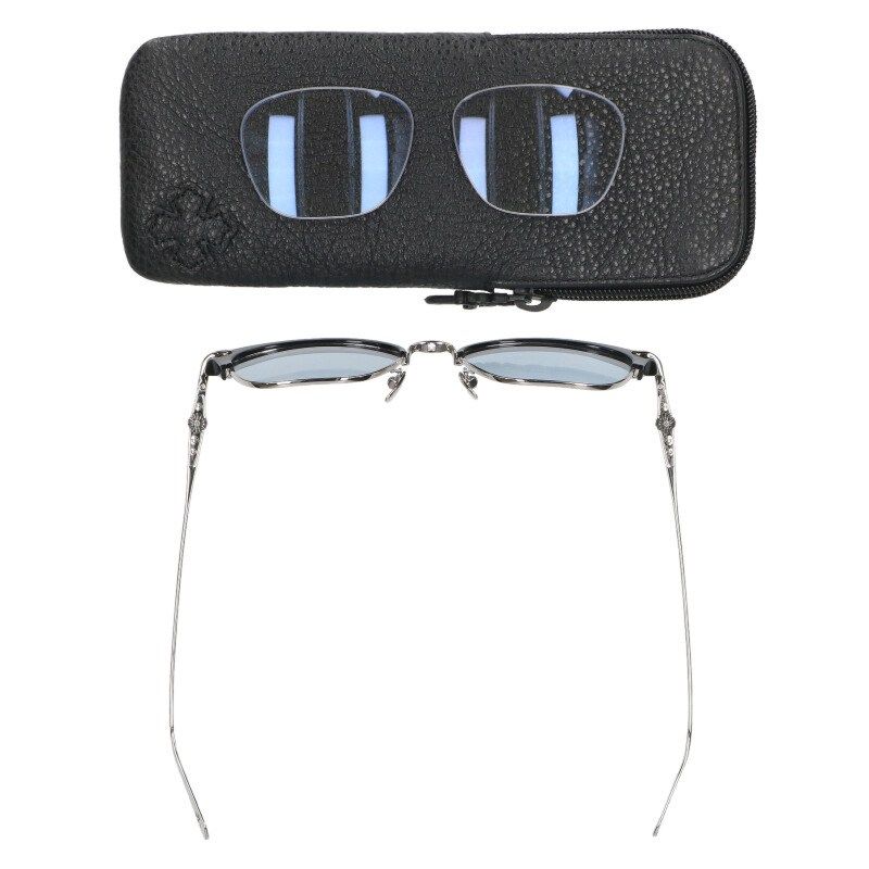 クロムハーツ　クロスボールハーフリムスクエアサング CHROME HEARTS クロムハーツ SLUNTRADICTION クロスボール