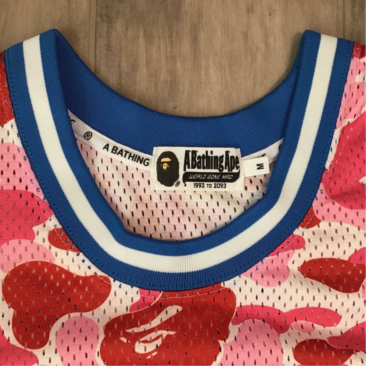 A BATHING APE 迷彩バスケットボール A BATHING APE 迷彩bapeバスケ☆タンクcamoトップXLシャツ