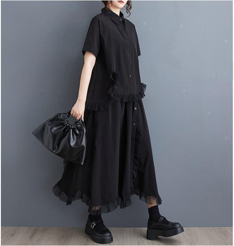 新品 2025新作 モード系 2点セット 個性 上下セット 大きいサイズ