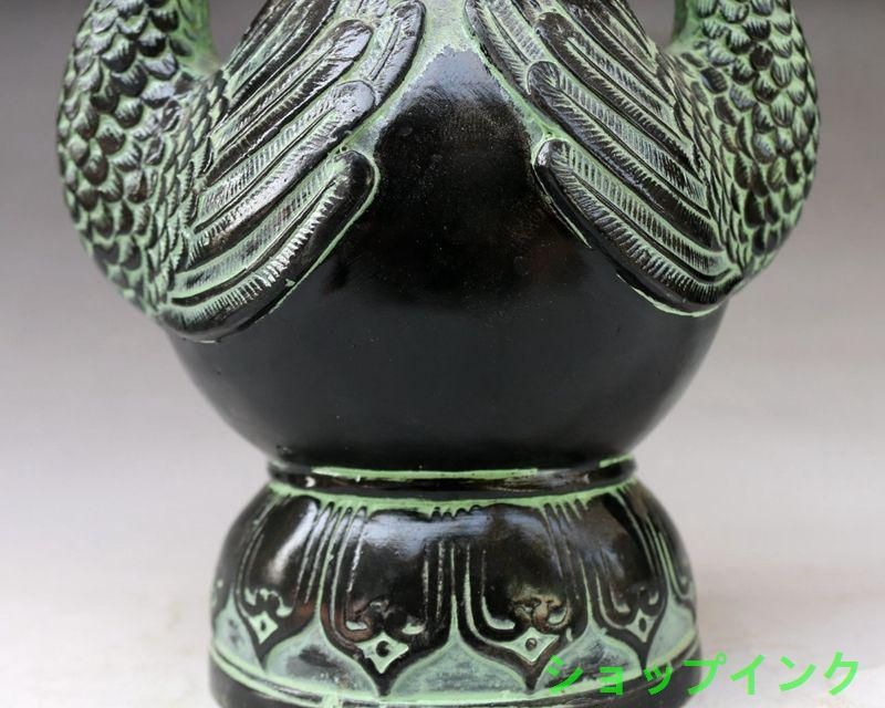 孔雀を模した青銅器花瓶 装飾品 現代工芸品 美術品 置物 - メルカリ