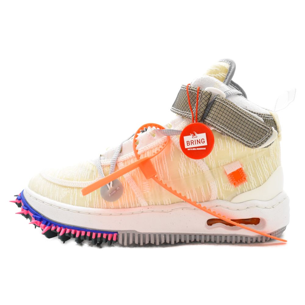 NIKE (ナイキ) ×OFF-WHITE AIR FORCE 1 MID SP White DO6290-100 オフホワイト エアフォース1ミッドSP ミッドカットスニーカー ホワイト US6/24cm