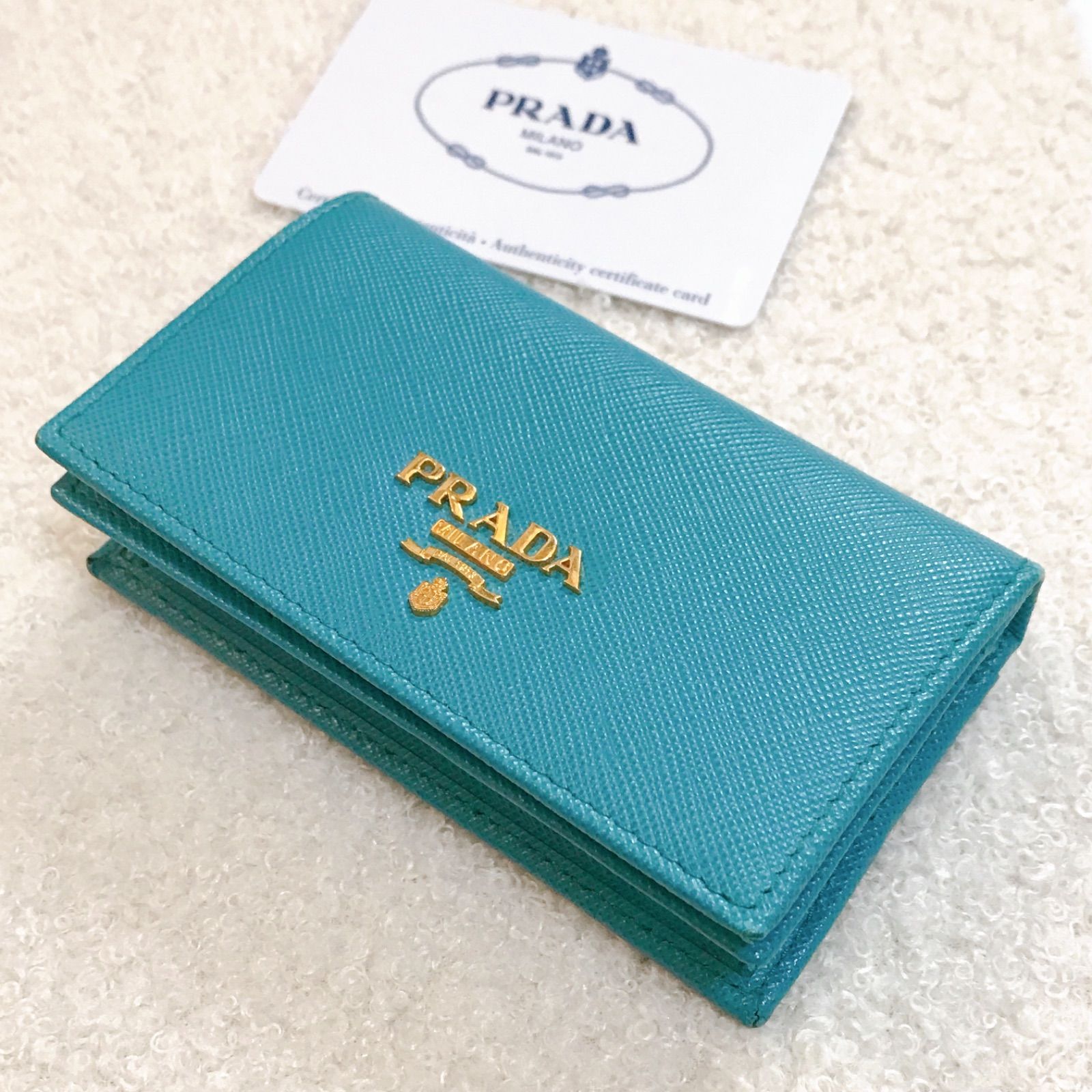 PRADA レザー 名刺入れ　正規品 楽天市場】PRADA プラダ メンズ レディース名刺入れ フラップ