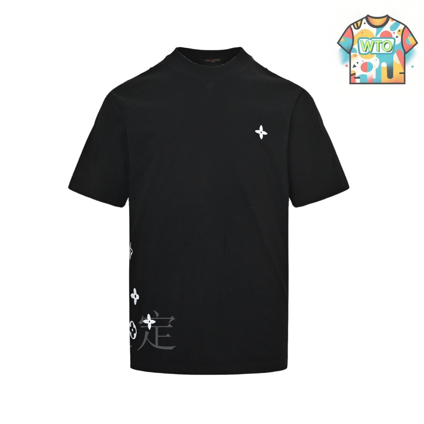 おしゃれ☆【LOUIS VUITTON】刺繍Tシャツ 今日特価】Louis Vuitton 25ss チェーンアルファベット刺繍 T