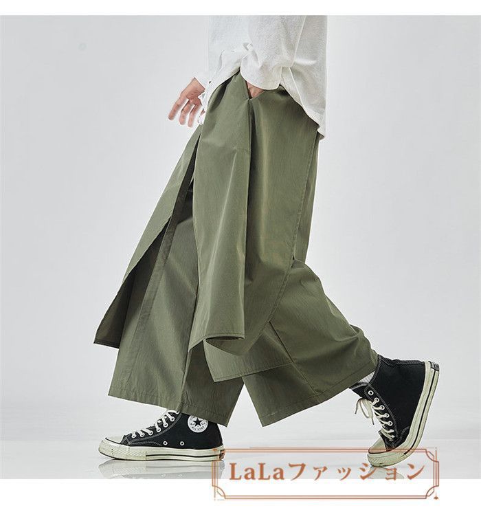 サルエルパンツ 変形 メンズ ワイドパンツ アラジンパンツ
