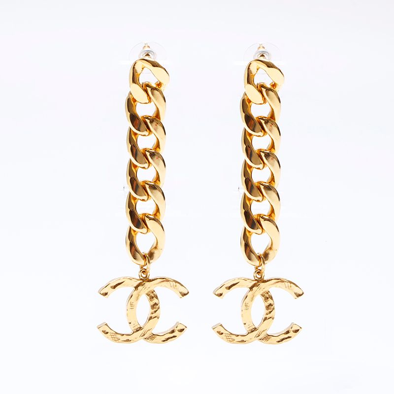 CHANEL シャネル ピアス 20S チェーン ココマーク