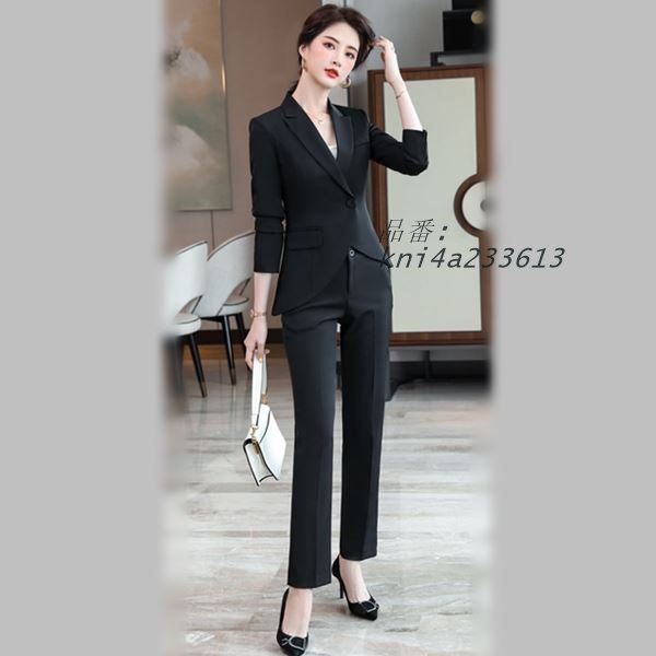 大きいサイズ スーツ OL 卒業式 入学式 スタイリッシュデザイン きれいめフ ジャケット＆パンツ2点セットレディーススーツ L 4L サイズ 5L 6L 2L セール 3L kni4a233613