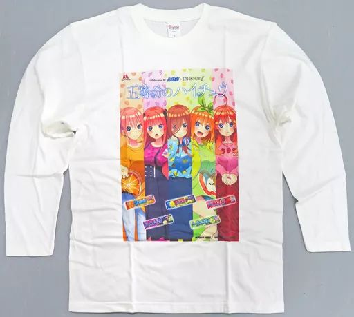 衣類　集合 オリジナルロングTシャツ ホワイト 「五等分の花嫁∬」 五等分のハイチュウキャンペーン当選品 C賞 中古】衣類 集合 オリジナルロングTシャツ ホワイト 「五等分の