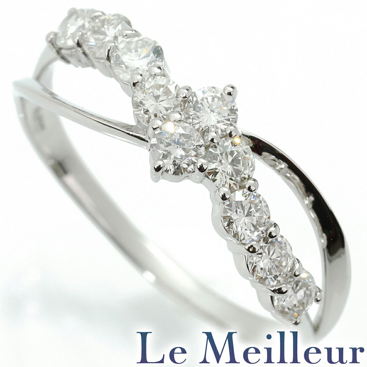 リング 指輪 ダイヤモンド 0.50ct Pt900 12号 中古 プレラブド 返品OK  