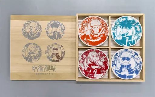 [Used] Plates and Bowls Set of 4 Bean Plates〈1st Grade Version〉“Animation Jujutsu Kaisen Exhibition Movie Version Jujutsu Kaisen Part 0”