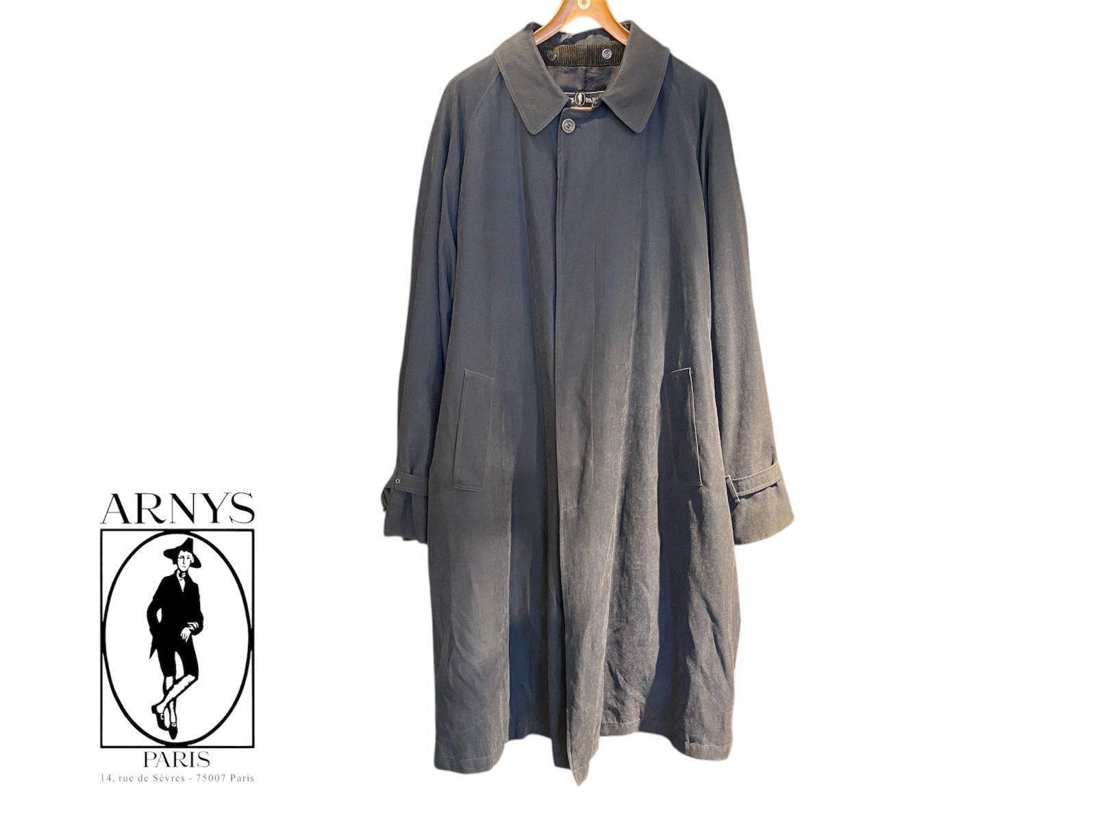 アルニス ARNYS PARIS ヴィンテージ コート インナー付 ライナー付き メンズ