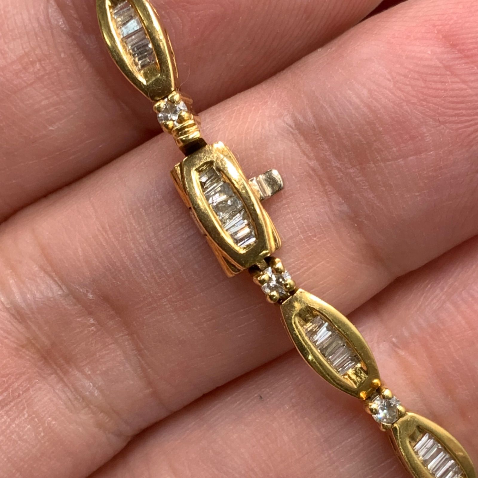 K18 ダイヤ ブレスレット 1.6ct 約18cm 11.5g - メルカリ