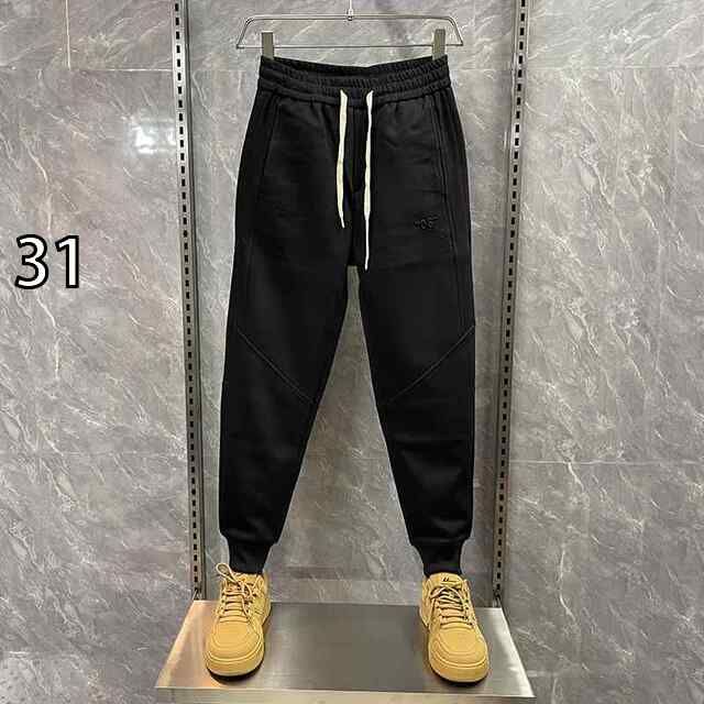 [31]メンズ ファッション 服  オシャレ シンプル 大 かっこいい 大きいサイズ ストリート 紳士服  九分丈 パンツ ソリッドカラー デジタル ファッション カジュアル 黒
