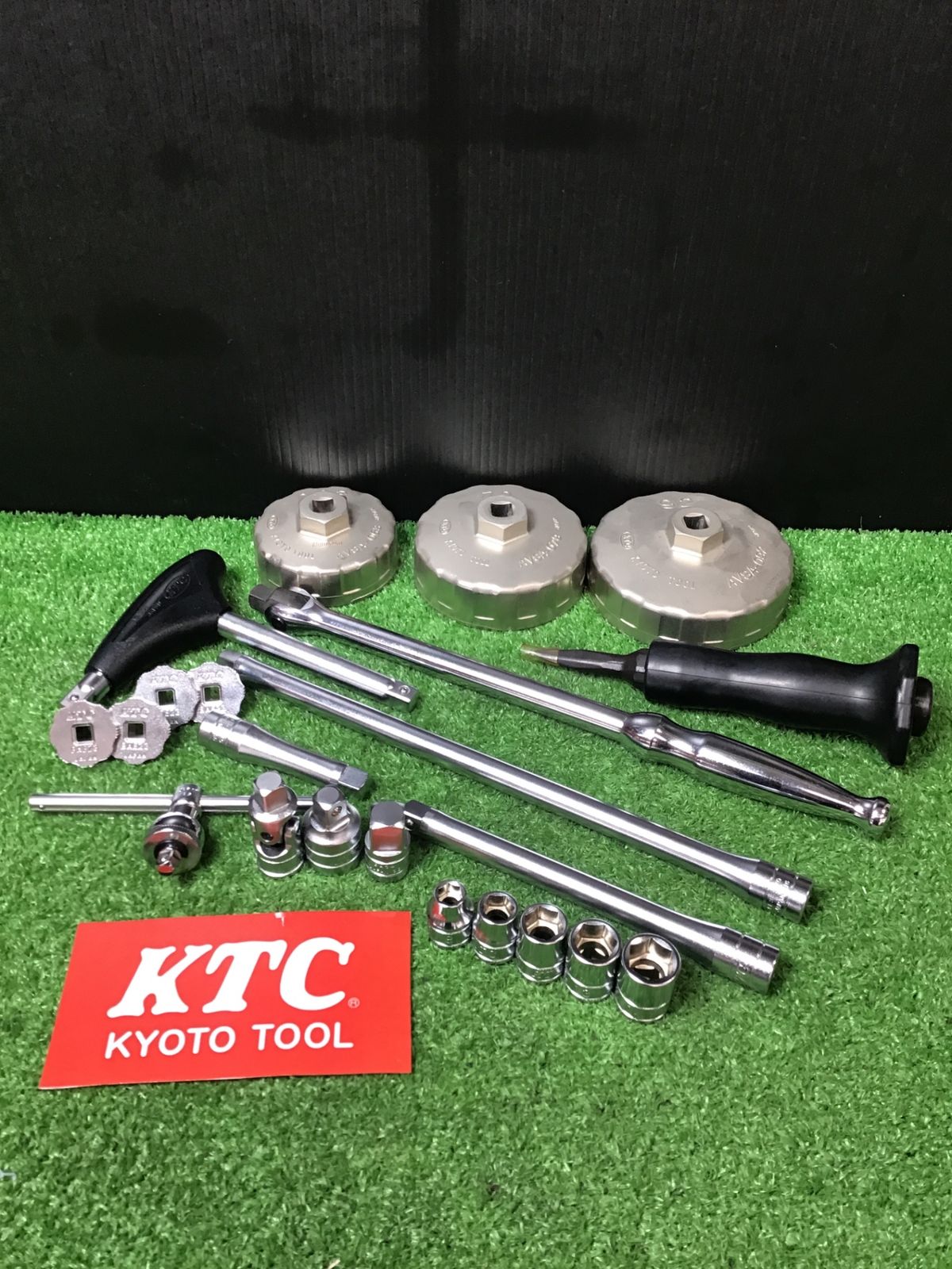 KTC 3|8sq スピンナーハンドル オイルフィルターレンチ エクステンションバー 変換アダプター等 22点まとめ BS3E|AVSA-092|AS404 岩槻店