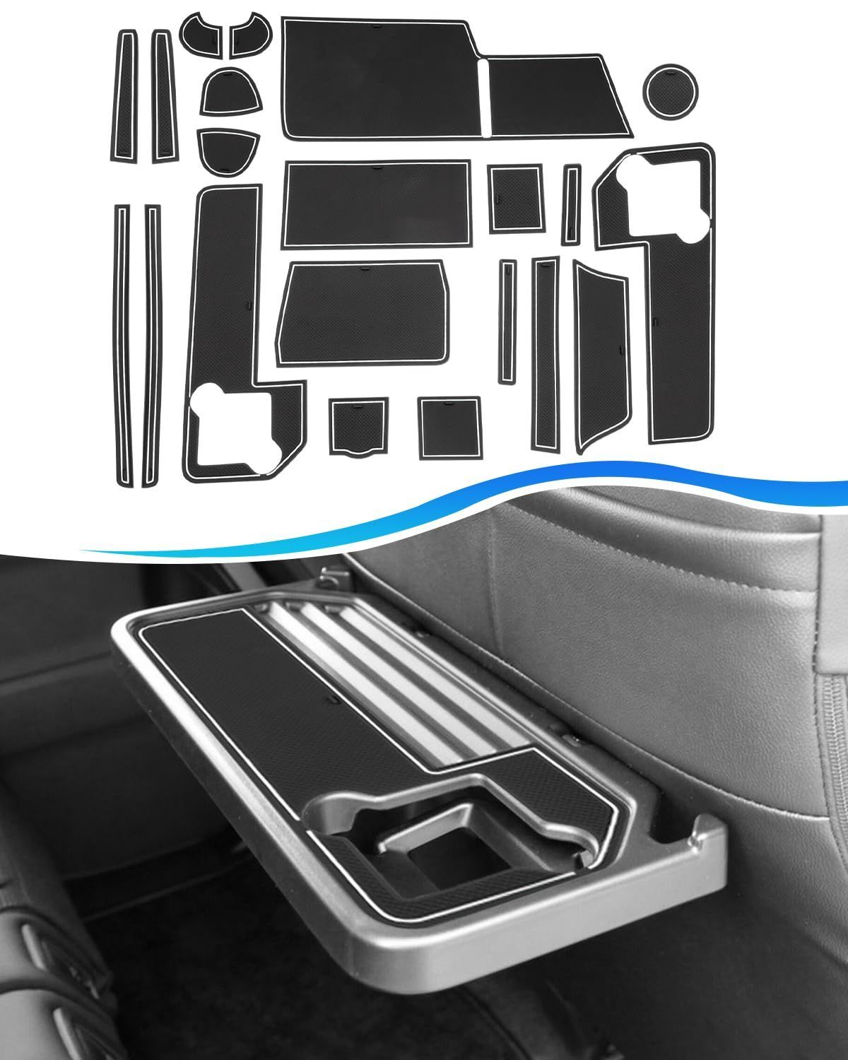 新品 [SXCY] 新型 スズキ スペーシア MK54S ラバーマット スズキ スペーシアカスタム MK94S インテリアラバーマット ゴムマット 滑り止め ドアポケットマット コンソールマット 騒音防止 キズ防