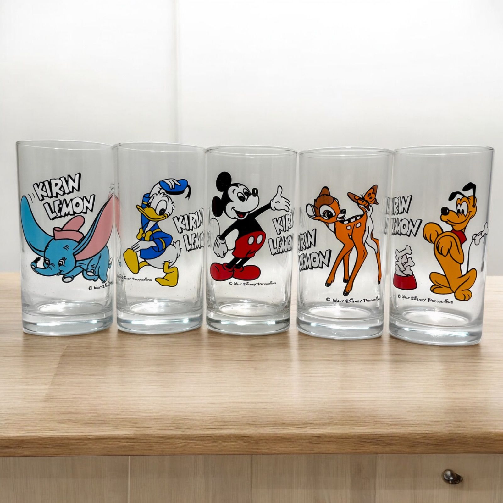 ラスト1セット！！ディズニーキャラクターグラス コップ5個セット 夏