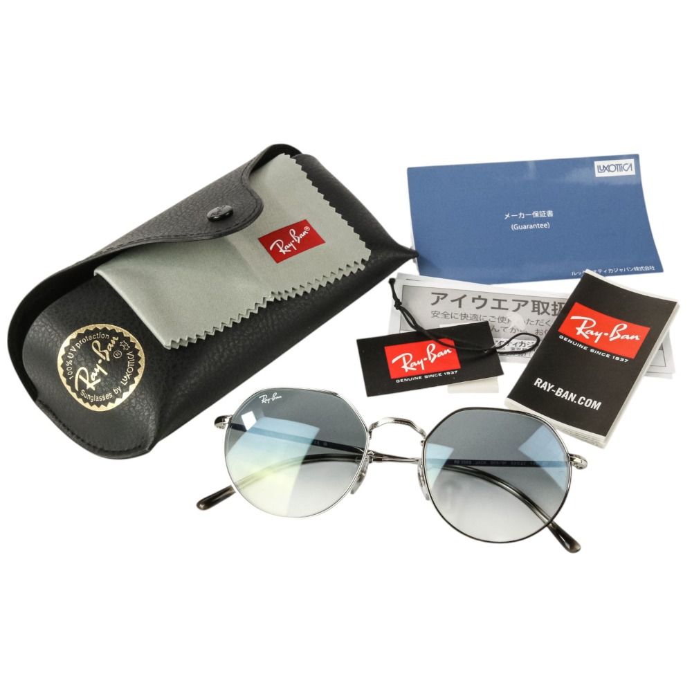未使用 RayBan レイバン JACK サングラス RB3565 003 シルバーカラー