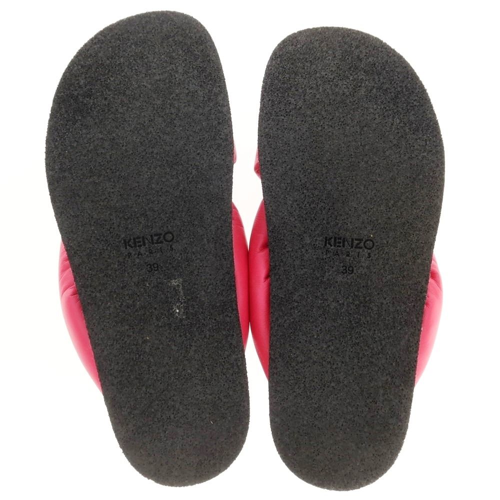 中古】ケンゾー KENZO クッション コンフォート サンダル ピンクx  