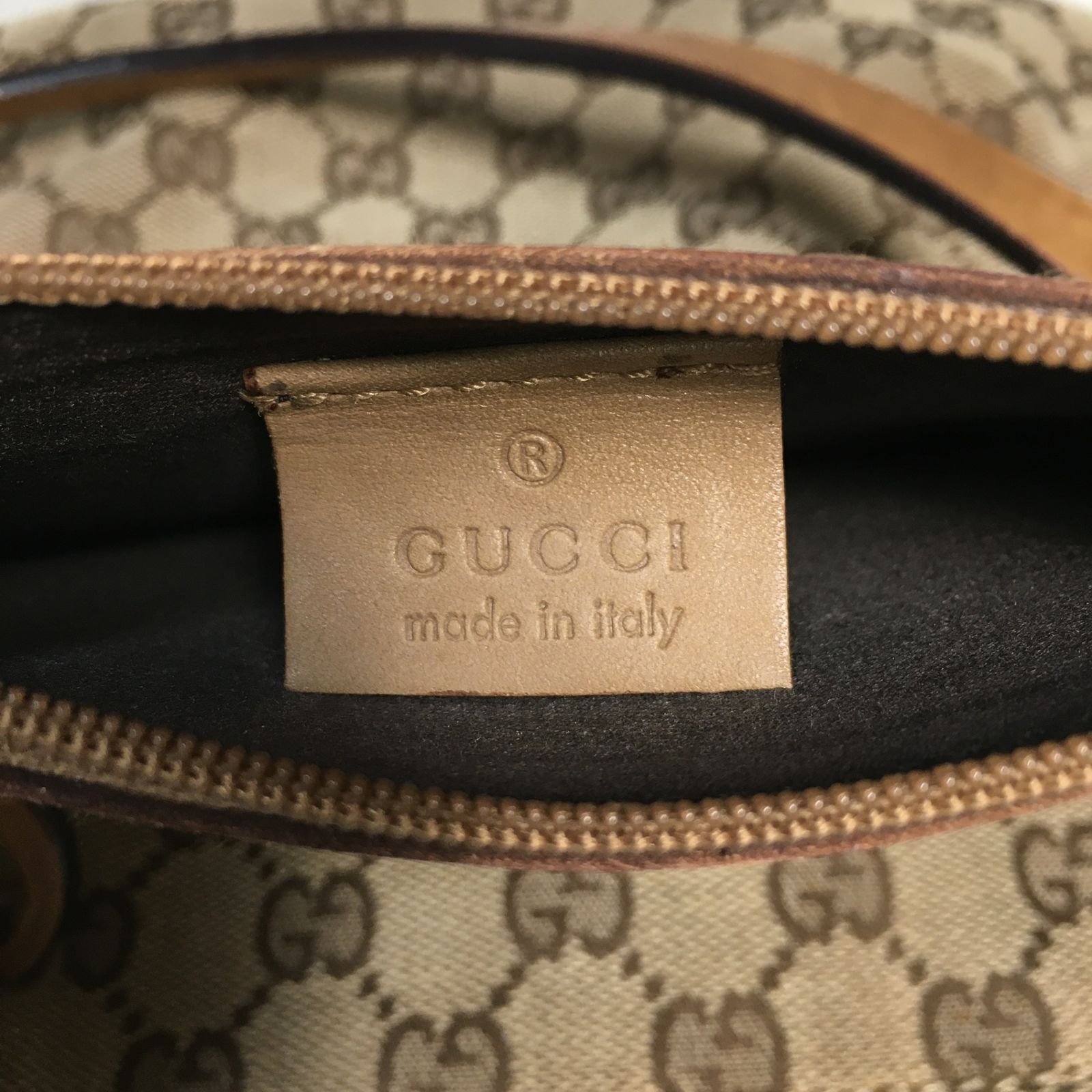 2505-36｜グッチ GGキャンバス ハンドバッグ ライトブラウン