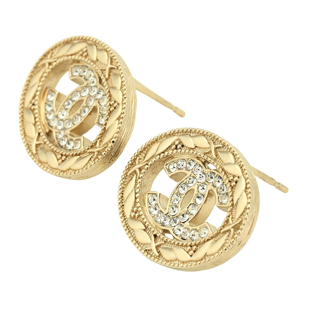 CHANEL ゴールド スタッドピアス CHANEL - 新品 シャネル CHANEL ピアス スタッドピアス ゴールド