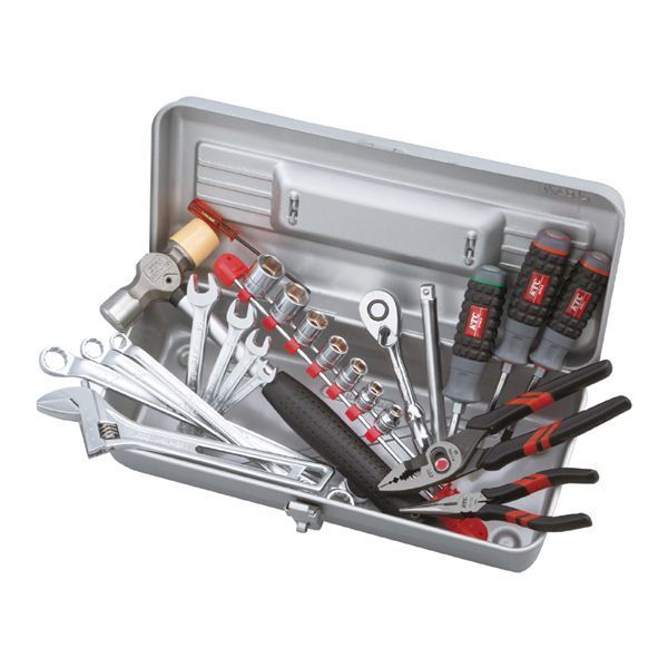 KTC 京都機械工具 9.5SQ 工具セット 25点 片開きメタルケースタイプ SK3242S