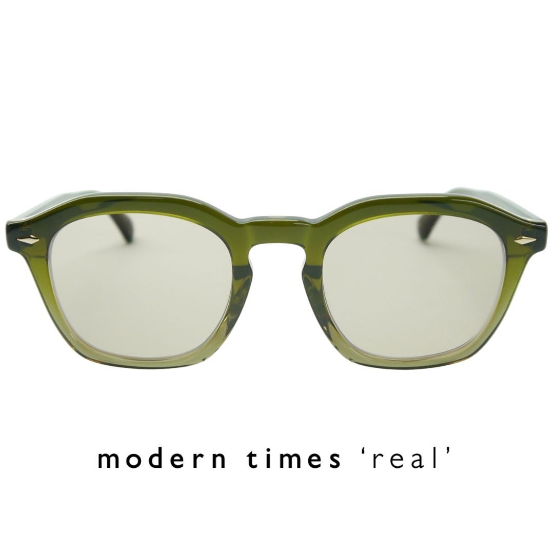 サングラス modern times real モダンタイムスリアル 05 col. OLV セルフレーム ユニセックス 人気ブランド 有名ブランド