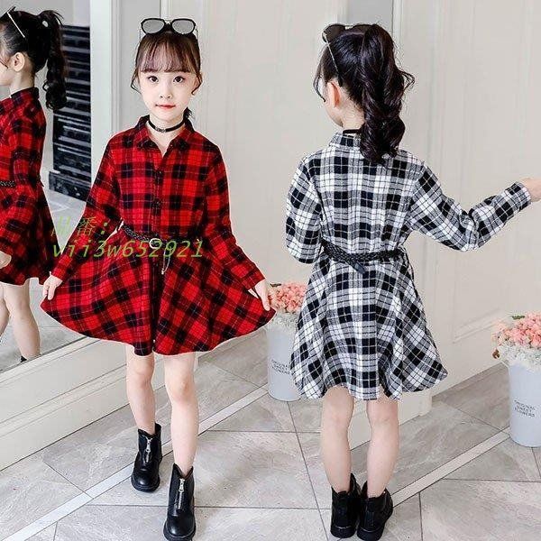 子供服 ワンピース 長袖 春秋 女の子 キッズワンピース 子供ドレス 新品 可愛い 150 おしゃれ ジュニア チュニック シャツワンピース チェック柄 ベビー服  vii3w652921