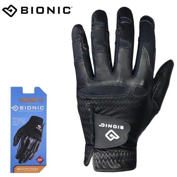 バイオニック BIONIC メンズ STABLEGRIP2.0 ステイブルグリップ2.0 ゴルフ グローブ BIG180 ブラック GFN2-BK ルール非適合