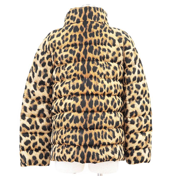 ◯ △-9 MONCLER モンクレール ダウンジャケット ヒョウ柄 MONCLER ARGENTEE アルジェンティ レオパード柄 / モンクレール