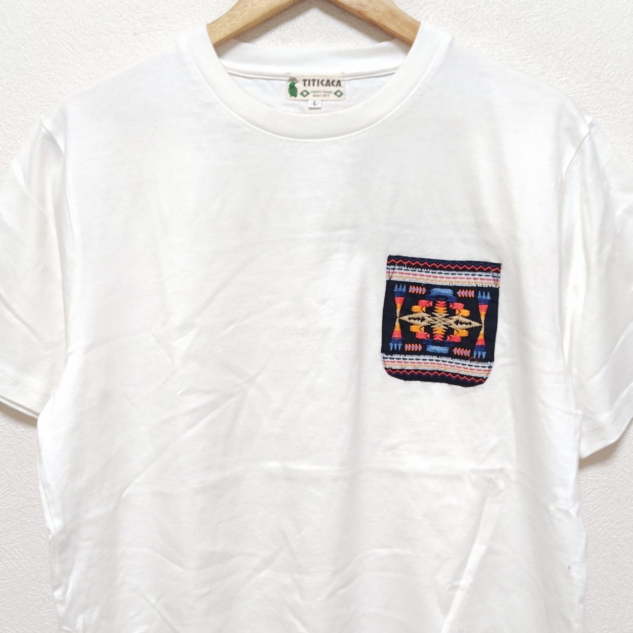 TITICACA】チチカカ クルーネック 半袖Tシャツ コットン 綿100