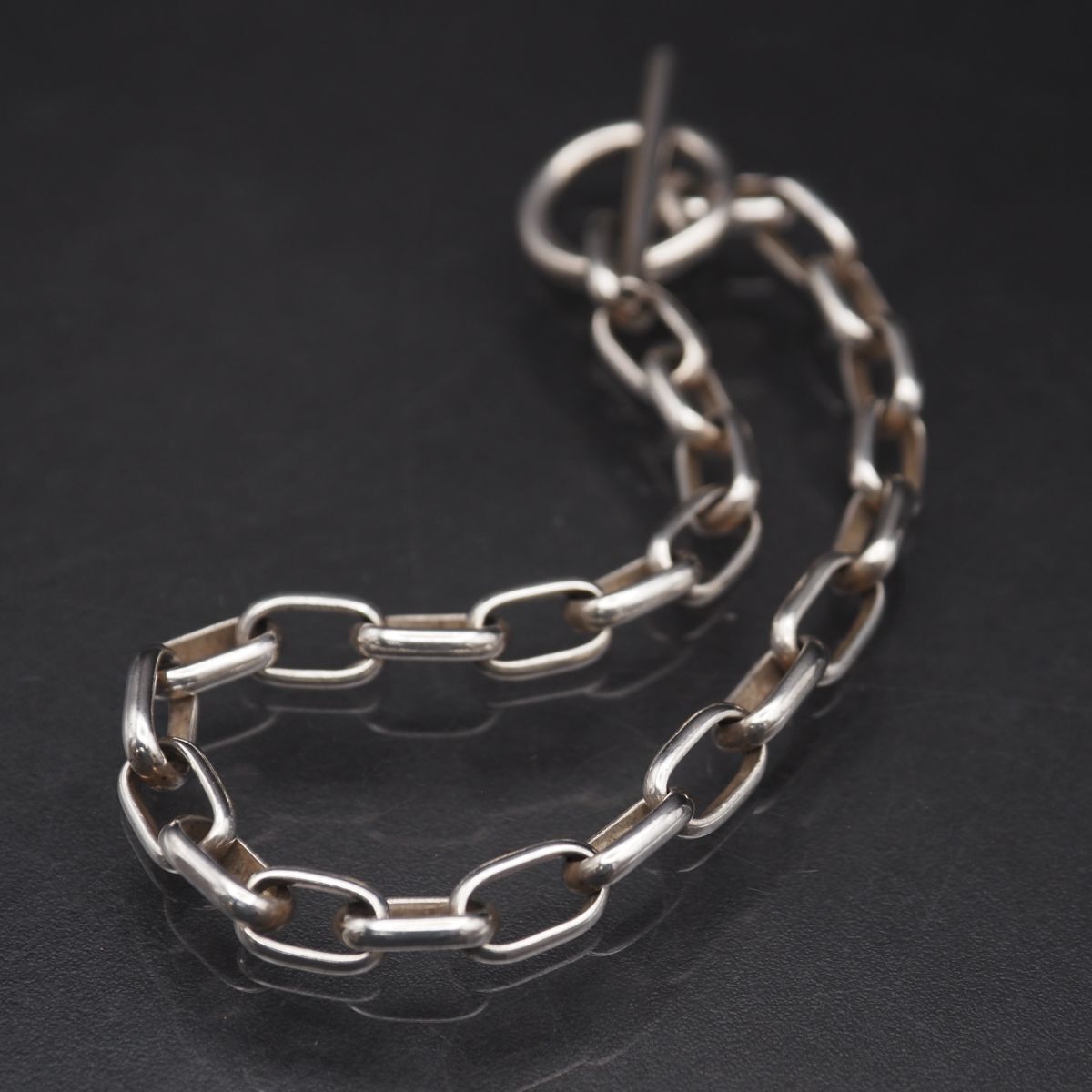 A475 ヴィンテージ 925刻印 ブレスレット チェーン デザイン