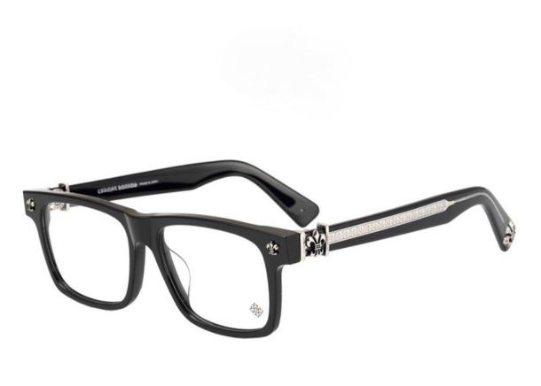 新品☆CHROME HEARTS お洒落 伊達メガネ CLEAR LENS