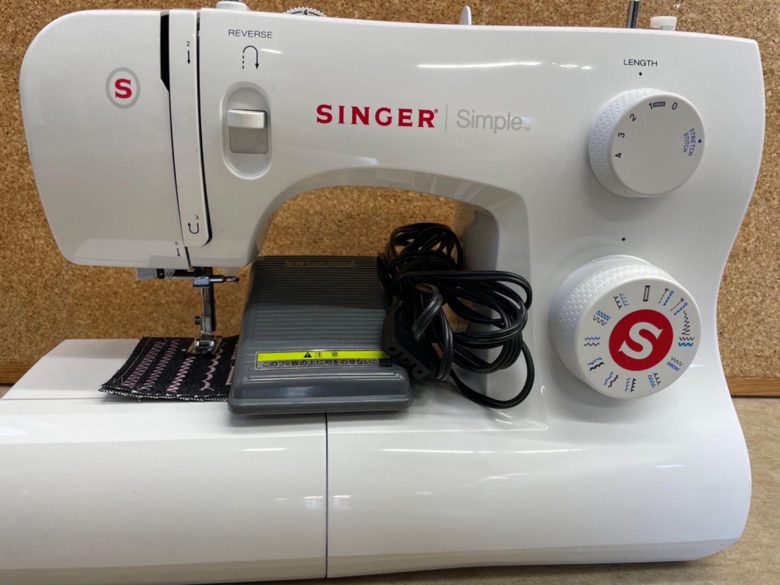 シンガーミシン SN620 電動ミシン 自動糸通し コンパクトミシン フットコントローラー
